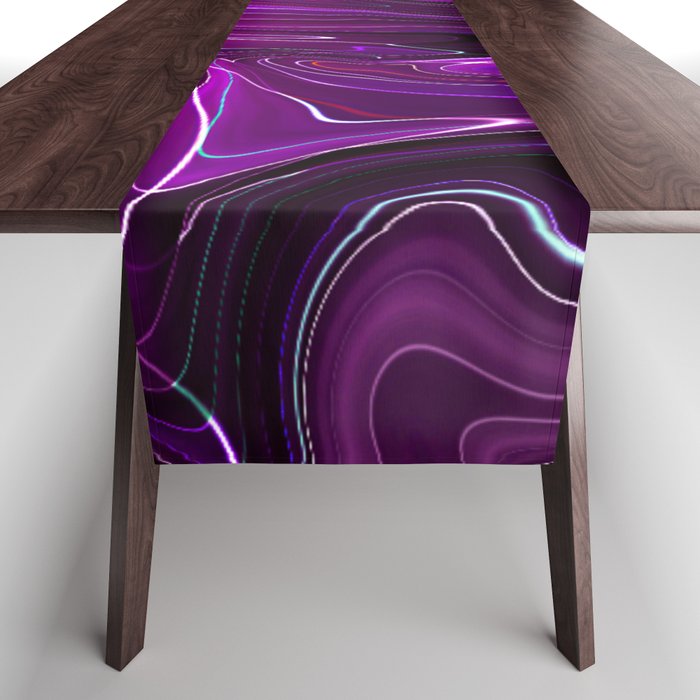 Purple Swirls Table Runner