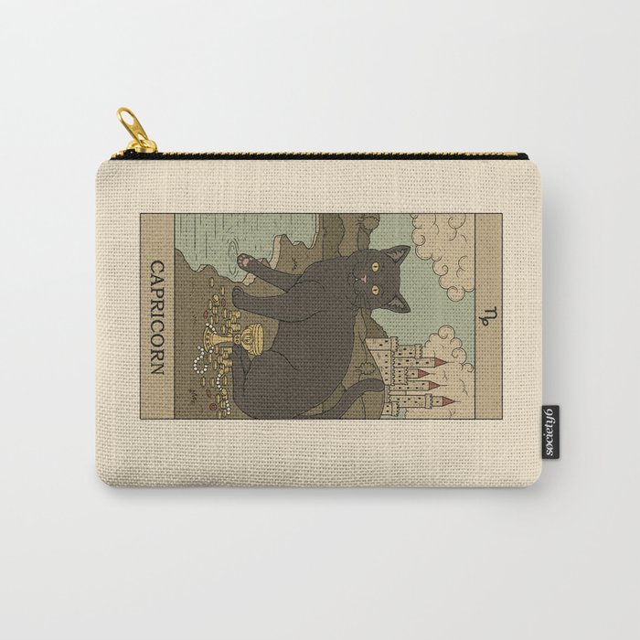 Capricorn Cat Carry-All Pouch