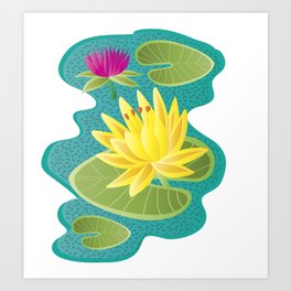 waterlilies Art Print