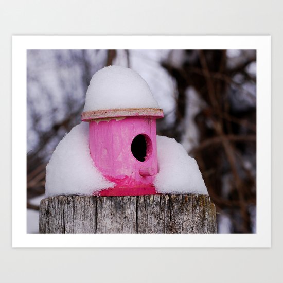 Pink House Art Print