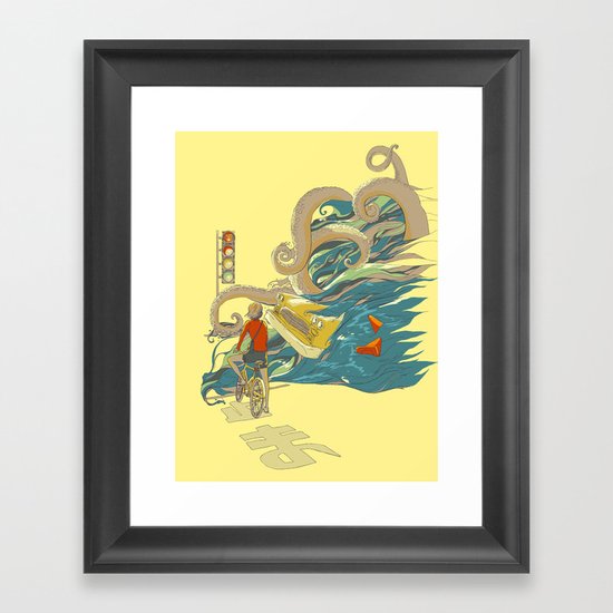 Traffic Monday Framed Art Print