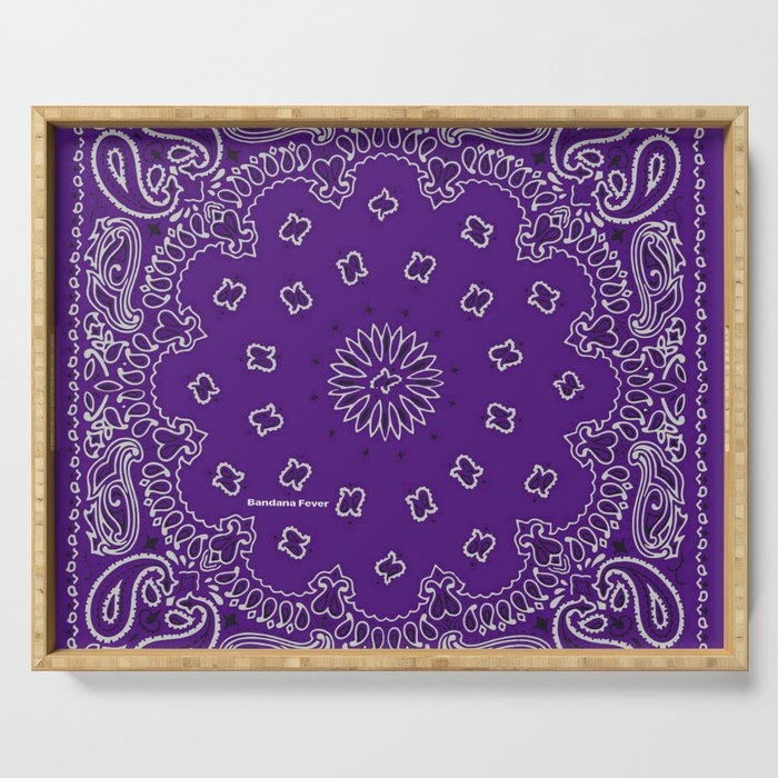 Bandana Fever Purple Bandana Serving Tray