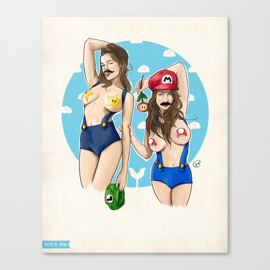 We're Here to Clean Your Pipes Canvas Print