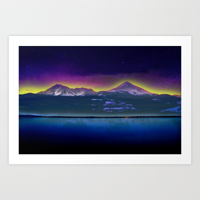 Twin Peaks Scenic Wall Art Print By Pinkaslee Society6