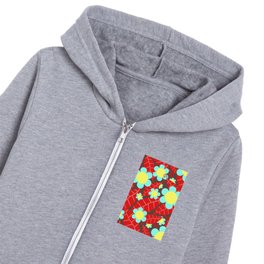 Paradise Flower Pattern 05 Kids Zip Hoodie