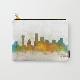 Dallas Texas City Skyline watercolor v03 Carry-All Pouch | Uuss, Skylines, Drawing, Watercolor, Texas, America, Cool, Skyline, Colorful, City 