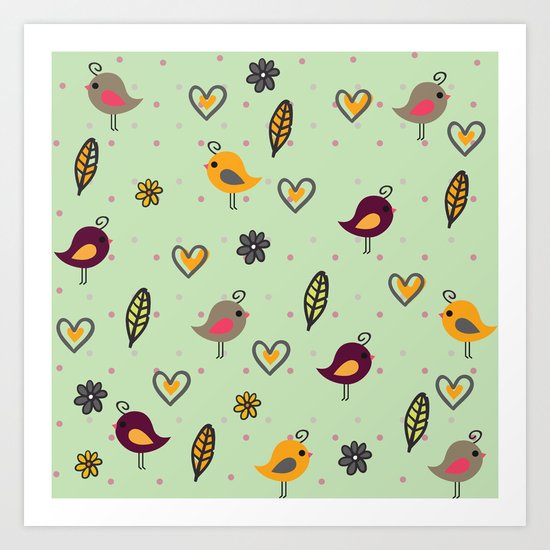 Cute Pattern #2 Art Print