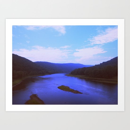 Cerulean Morning Art Print