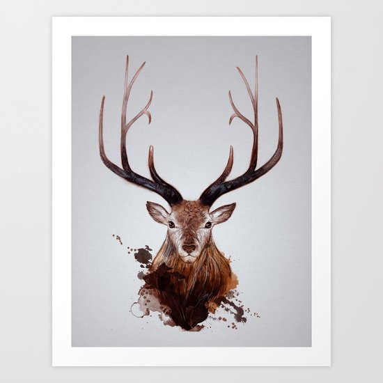 Cervus Canadensis Art Print