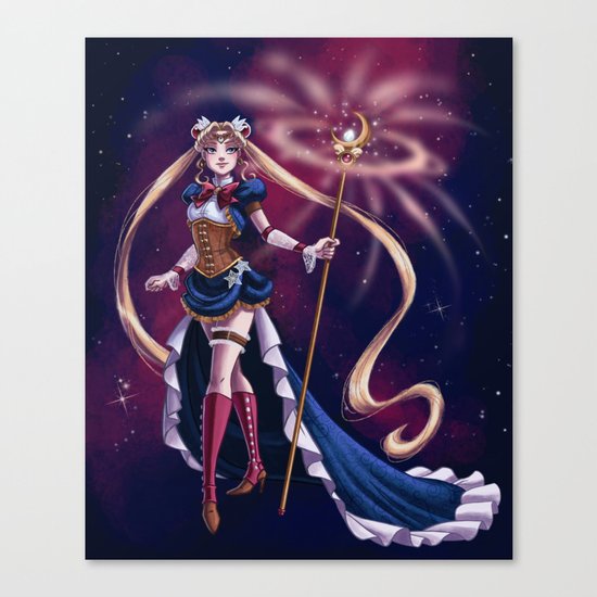 Steampunk Pretty Soldier Canvas Print