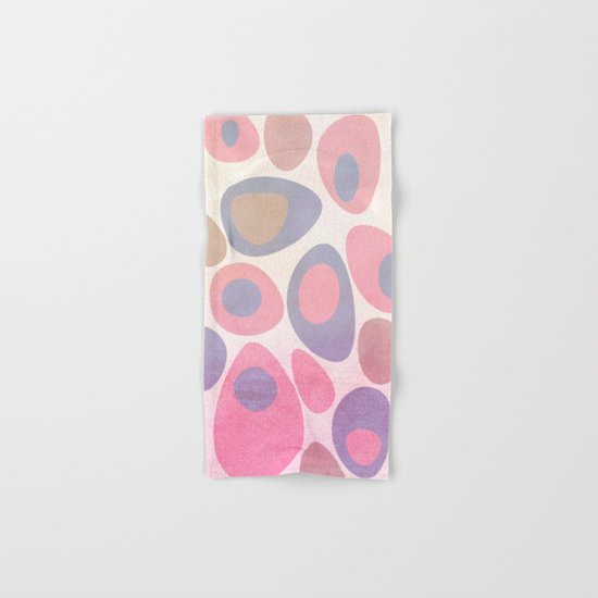 Mod Egg Textured Pink Hand & Bath Towel