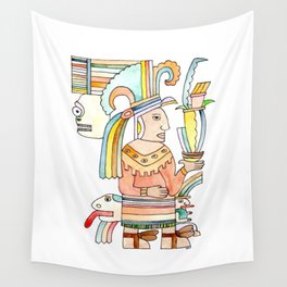 Mayan Gods - By Dylan and Kate Yarter Wall Tapestry