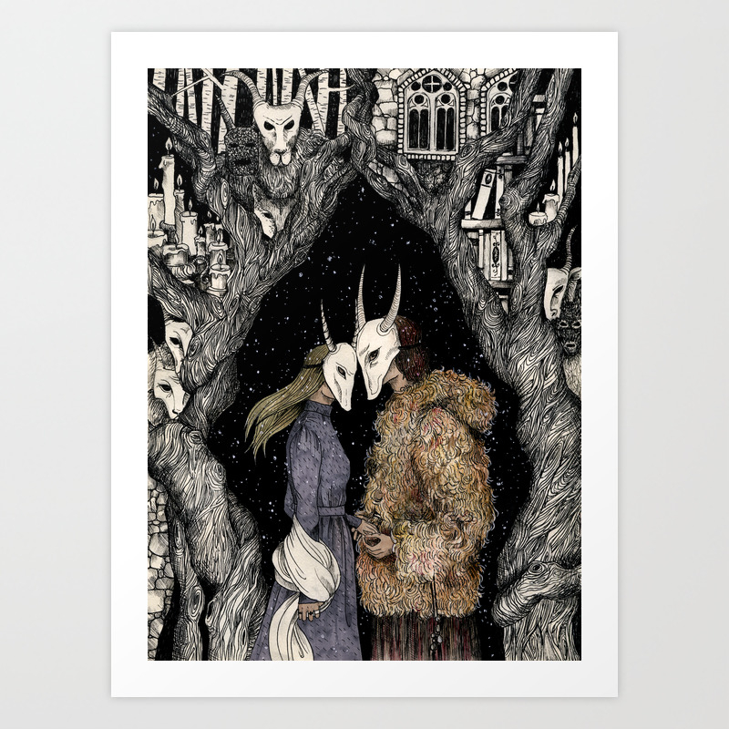 Winter Solstice Art Print By Marinakozinaki Society6