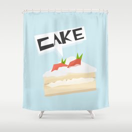 Strawberry Cake! Shower Curtain