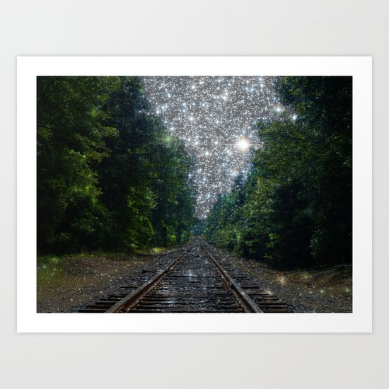Train Tracks Dream Art Print