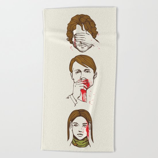 No Evil Hannibal Beach Towel