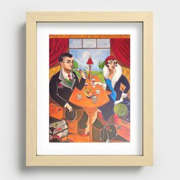 Mystery on the Orient Express Recessed Framed Print