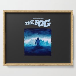 The Fog Illustration with Title Serving Tray