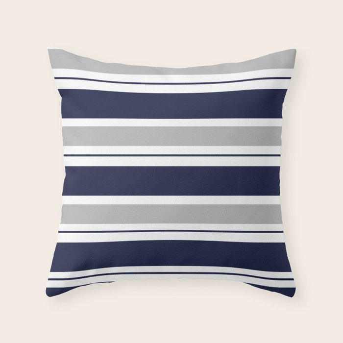 navy throw pillows for bed