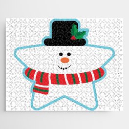 Snowman star Jigsaw Puzzle