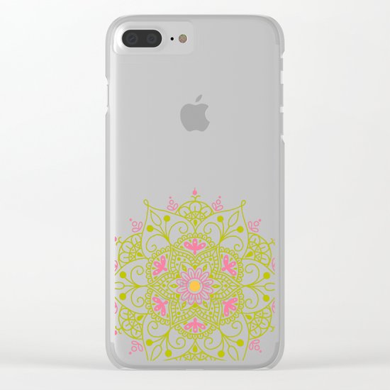 Mandala_Spring Clear iPhone Case