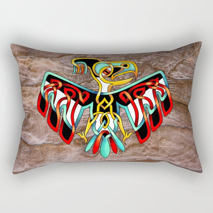Thunderbird-knot Rectangular Pillow