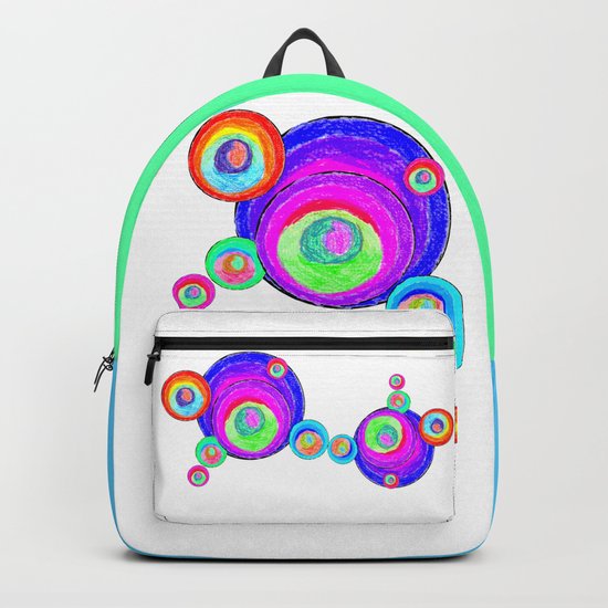 Colorful Secret Geometry | painting by Elisavet #society6 Backpack