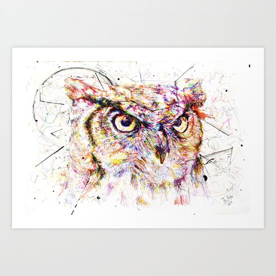 Owl // Ahmyo Art Print