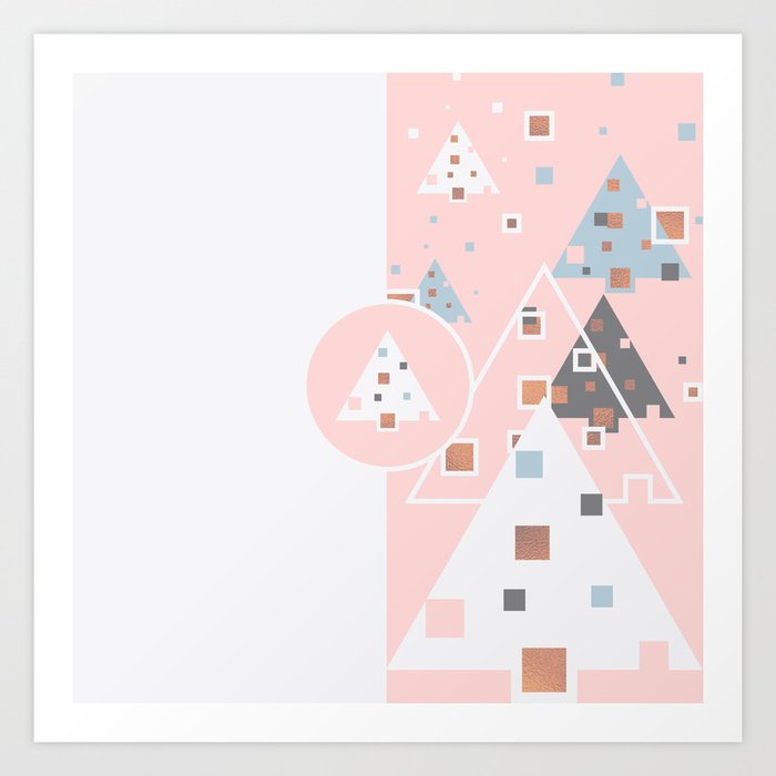 Modern Christmas Art Print By Betterhome Society6