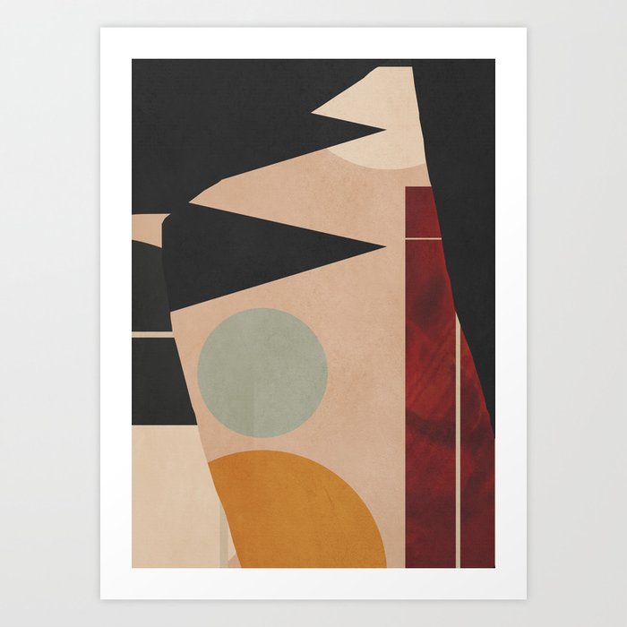 Abstract Geometric Shapes 168 Art Print