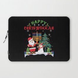 Menorah Christmukkah Christmas X-Mas Hanukkah 2021 Laptop Sleeve