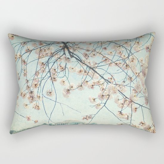vintage DC Blosoms Rectangular Pillow