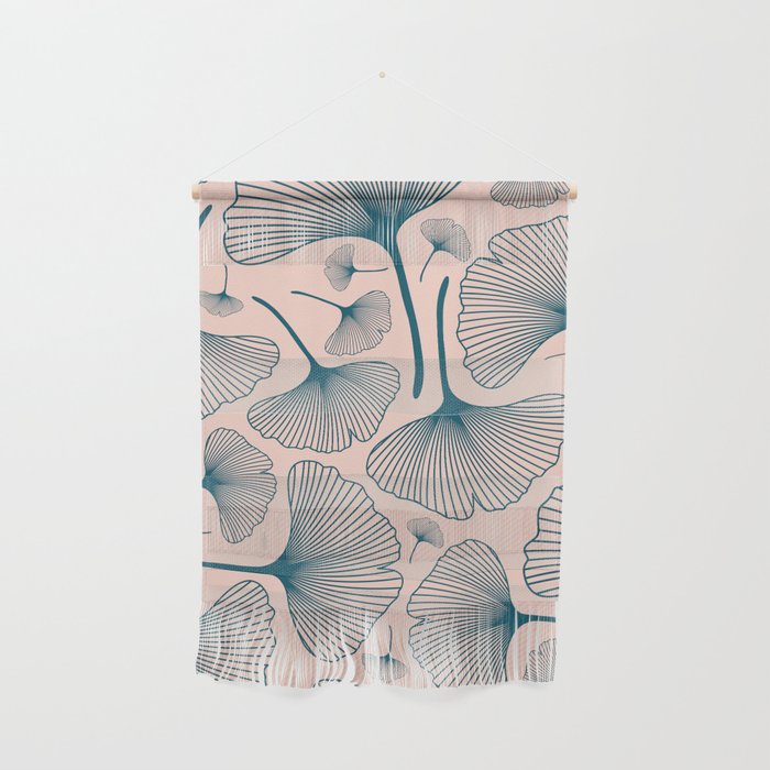 Ginkgo Plant Dreamy Pattern Poster Wall Hanging