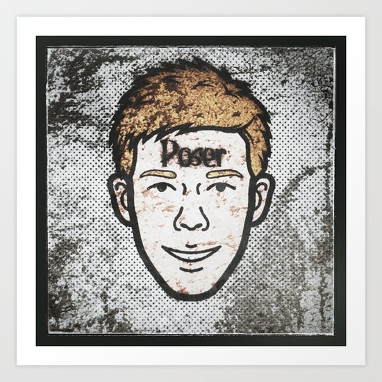 Poser: Benjamin Beam Art Print