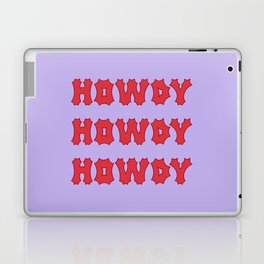 Gothic Cowgirl, Lavender and Red Laptop Skin