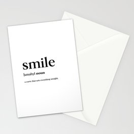 Smile Definition Stationery Card