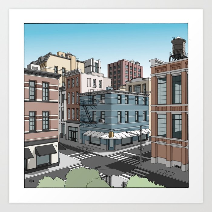 Soho Nyc Art Print