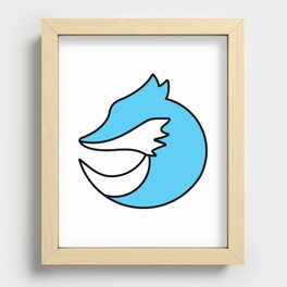 Bomber Fox Logo Recessed Framed Print