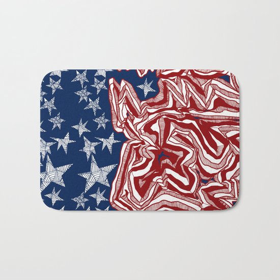 American Flag Bath Mat
