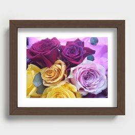 Really rosee roses Recessed Framed Print