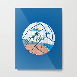 Beach Volleyball Metal Print