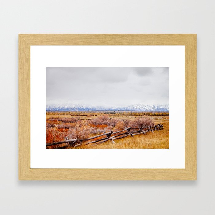 Homestead Landscapes, Wyoming Framed Art Print