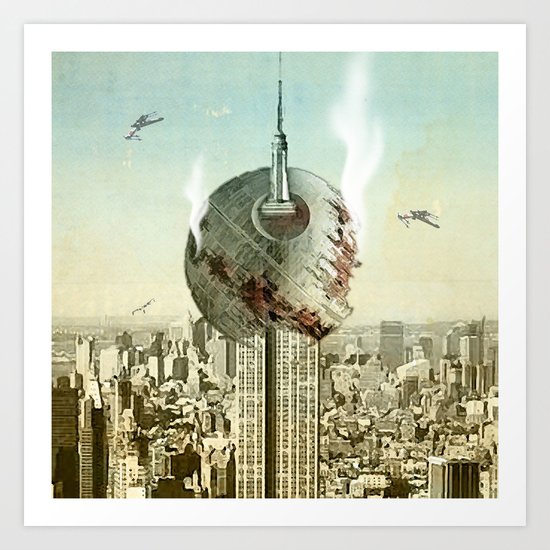 impaled on the empire Art Print