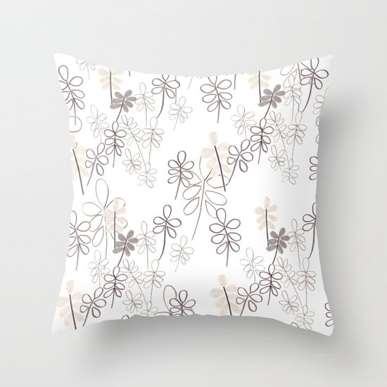 Spring leaves Throw Pillow