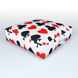 Playing cards patterns Outdoor Floor Cushion