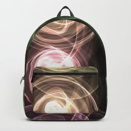 Light void Backpack | Light, Black, Circle, Color, Colorful, Pattern, Rainbow, Graphicdesign, Digital 