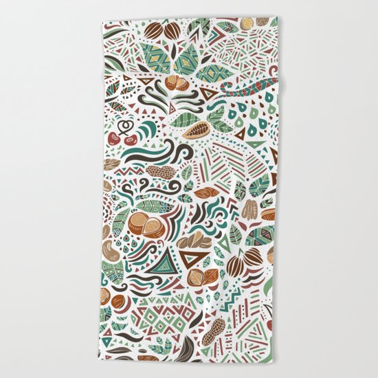 Nuts And Nature Beach Towel