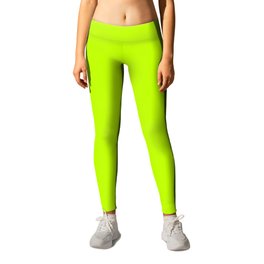 BITTER LIME COLOR. Vibrant Green solid color Leggings | Nowcolor, Luminescent, Colour, Bright, Field, Fluo, Solid, Lime, Light, Bitter 