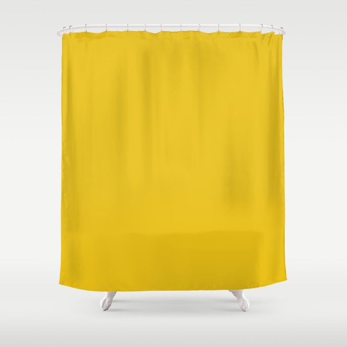 Light Golden Yellow Brown Color Shower Curtain By Podartist Society6