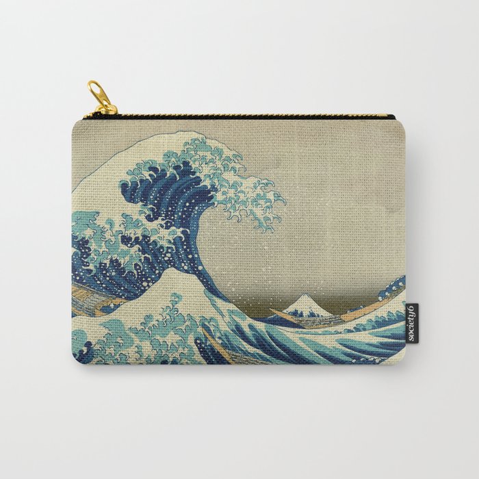 The Great Wave off Kanagawa PU Leather Wallet hokusai Art 